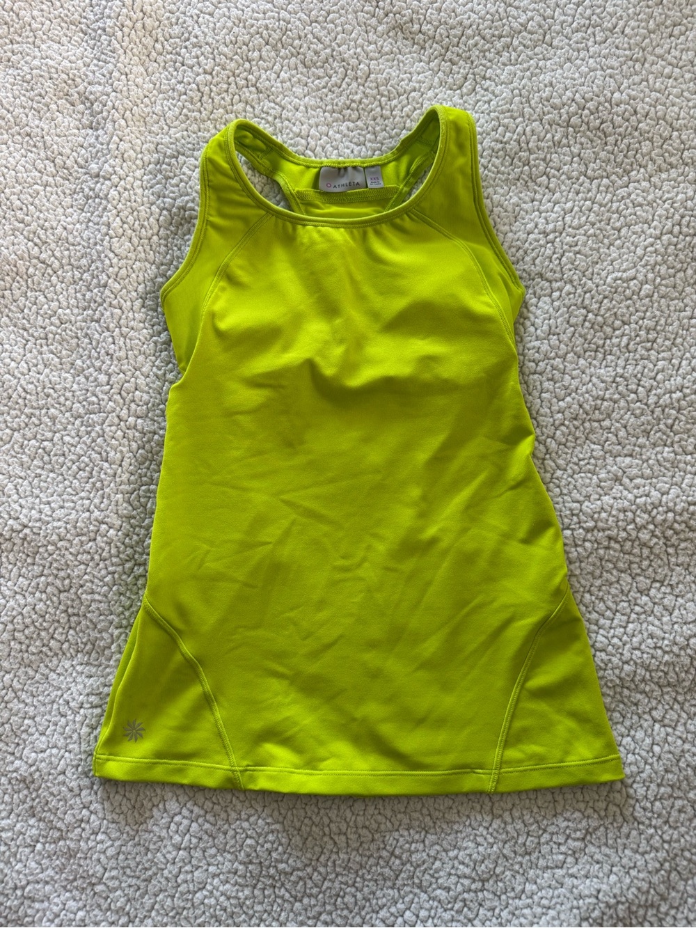 Athleta Neon Lime Racerback Tank Top